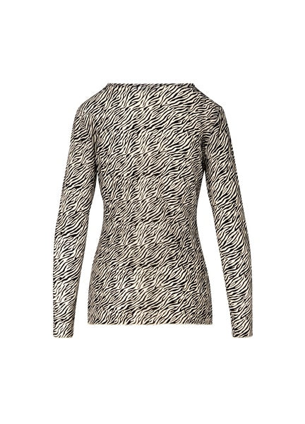 Coster Copenhagen Heart Cream Zebra Eve Mesh Blouse - CCH1148-255
