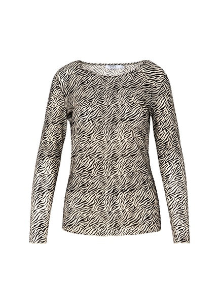 Coster Copenhagen Heart Cream Zebra Eve Mesh Blouse - CCH1148-255