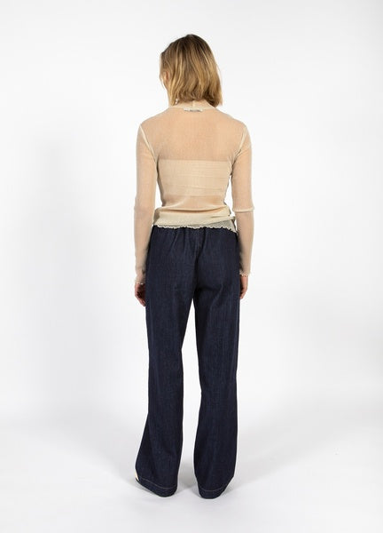 Coster Copenhagen Heart Off White Glitter Eve Mesh Turtleneck - CCH1175-255