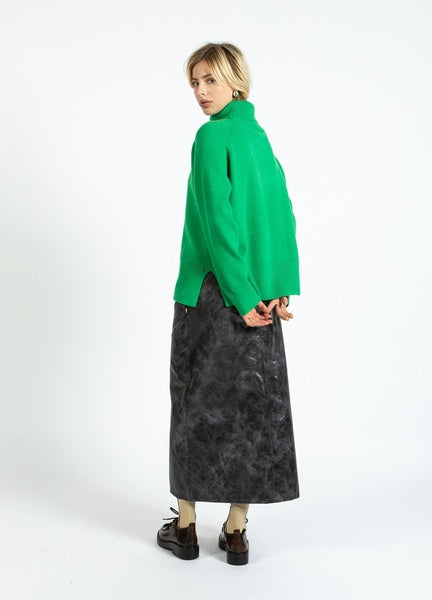 Coster Copenhagen Sweater with High Neck in Lush Green - 254-2418