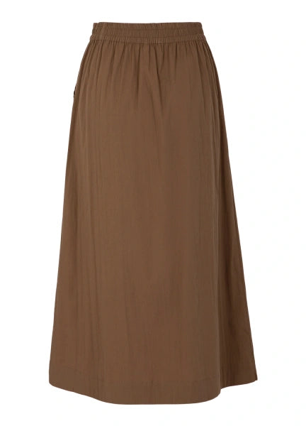 Coster Copenhagen Phoebe Long Skirt in Mocca Mousse - 261-4509H
