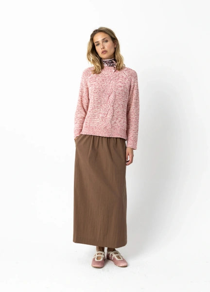 Coster Copenhagen Phoebe Long Skirt in Mocca Mousse - 261-4509H