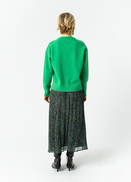 Coster Copenhagen Sweater with Round Neck in Lush Green - 254-2419