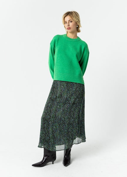Coster Copenhagen Sweater with Round Neck in Lush Green - 254-2419