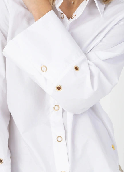 Coster Copenhagen White Shirt with Back Pleats