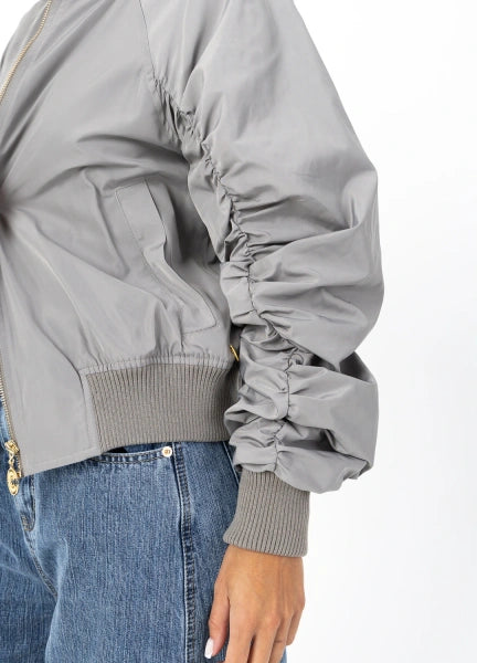 Coster Copenhagen Short Bomber Jacket in Light Olive - 261-6401