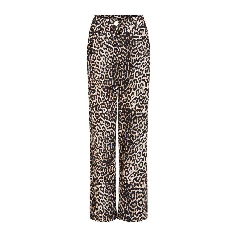 Coster Copenhagen Trousers-Leopard Print-244-3554