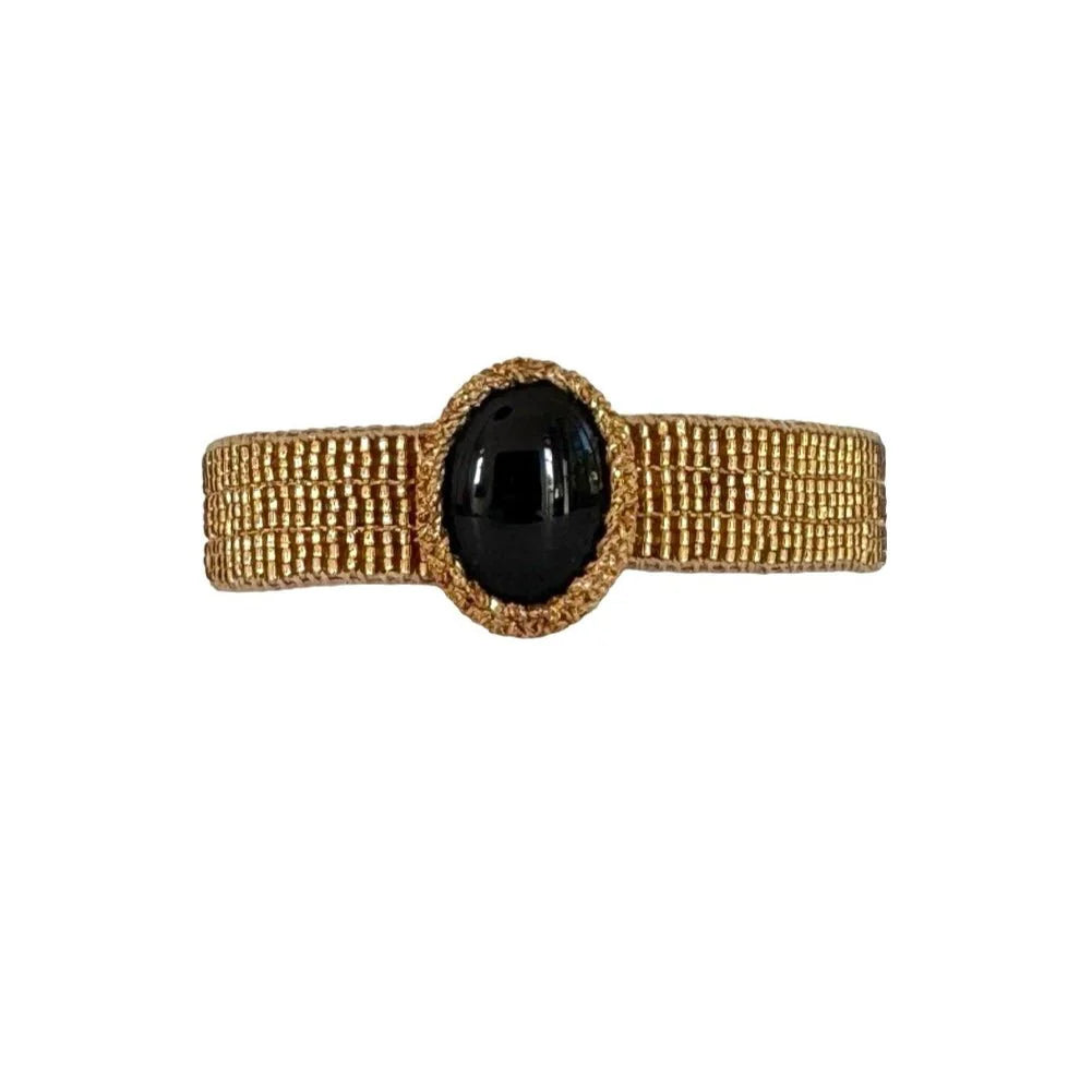IBU Jules Bamboo Bracelet in Onyx - DJ01