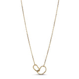Enamel Copenhagen Organic Double Circle Necklace-Gold