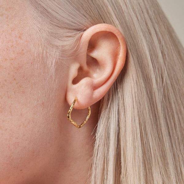 enamel copenhagen sway hoop earrings gold evalucia boutique perth scotland