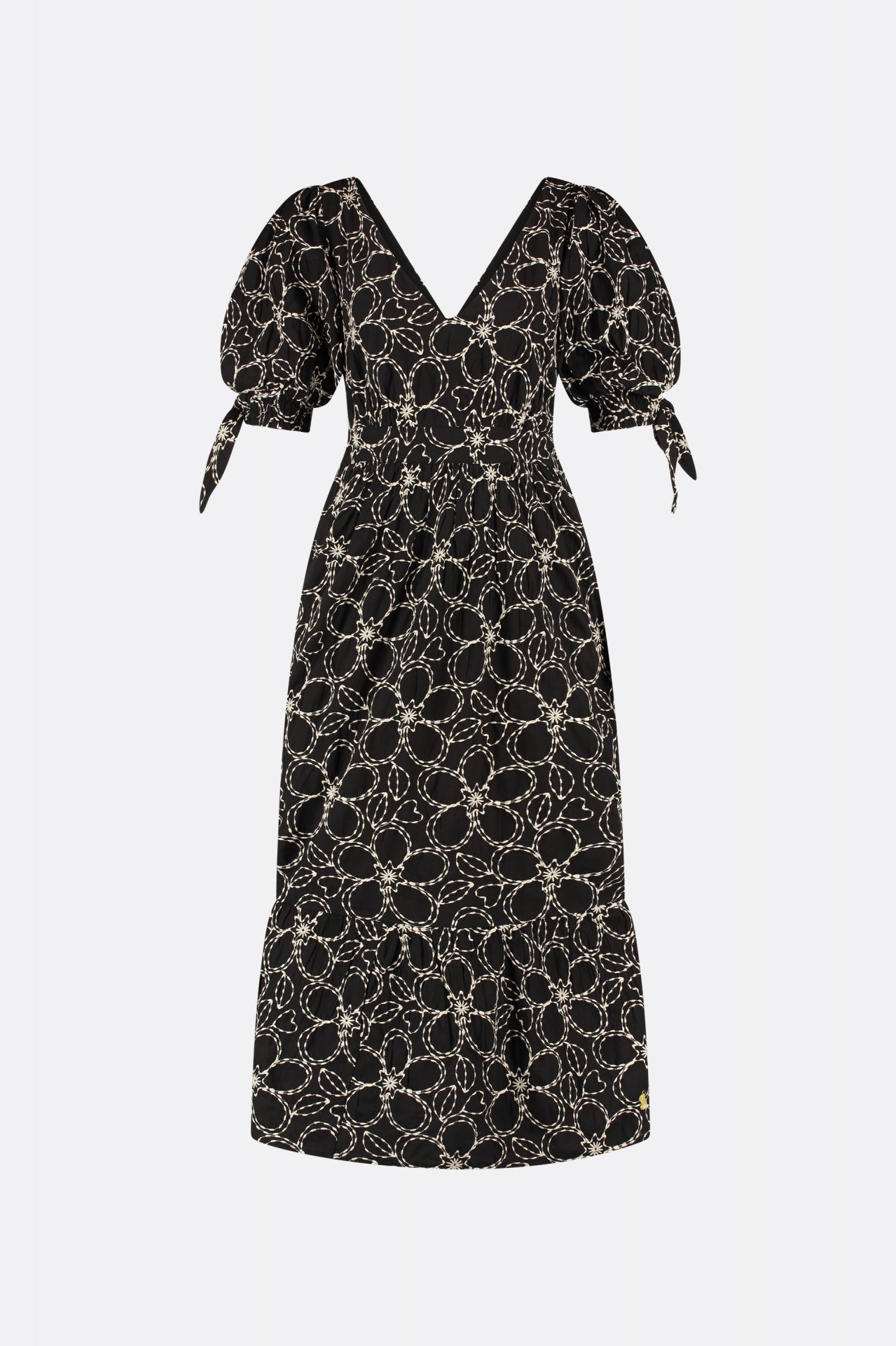 fabienne chapot odette midi dress in black