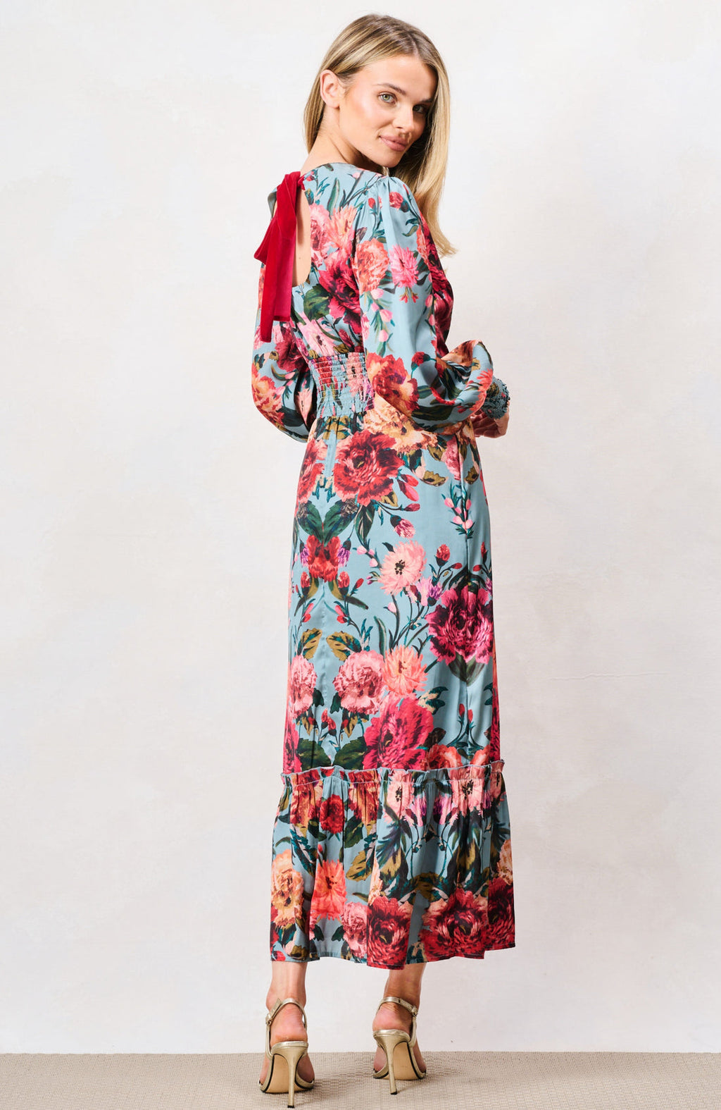 Hope & Ivy The Fawn Midi Dress