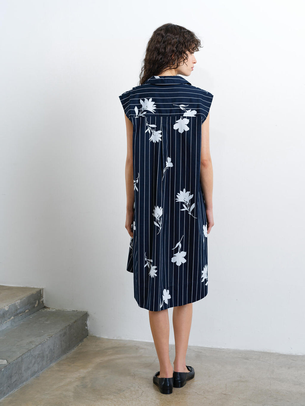 French Connection Cambria Sleeveless Dress in Navy - 719B3