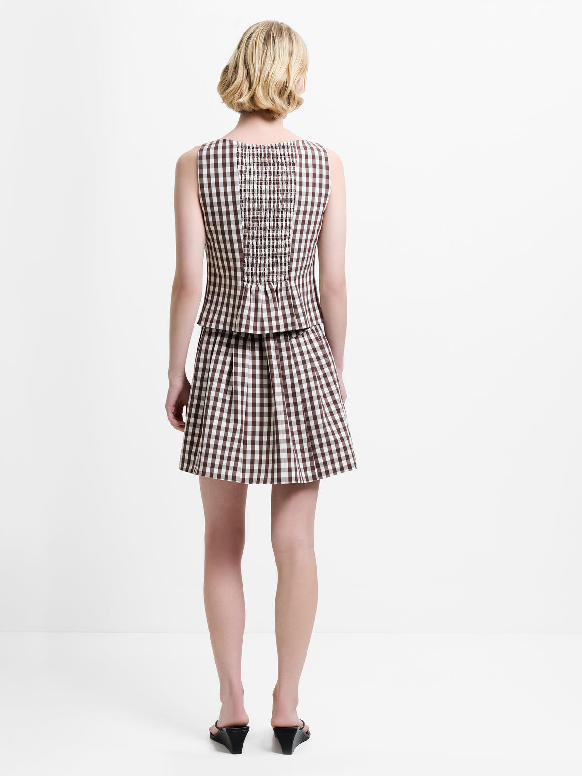 French Connection Lexi Asymmetric Top in Espresson Brown - 729G5