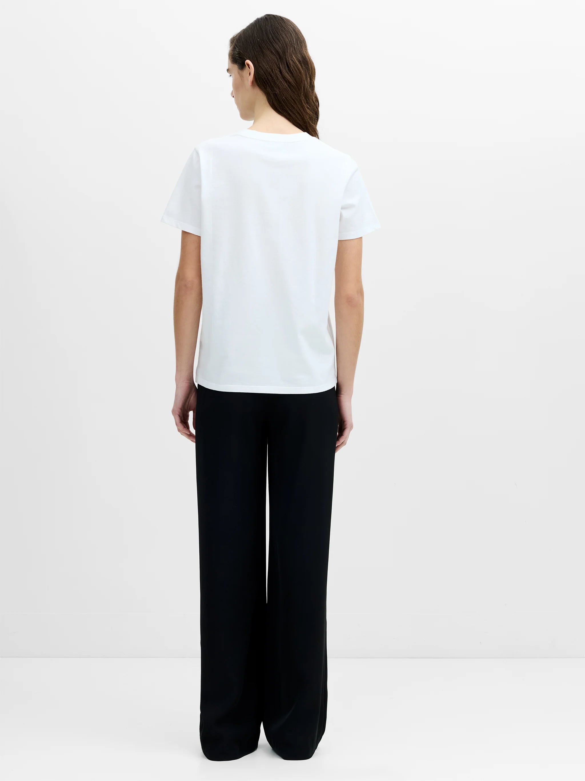 French Connection Mesh Bow Cotton T Shirt