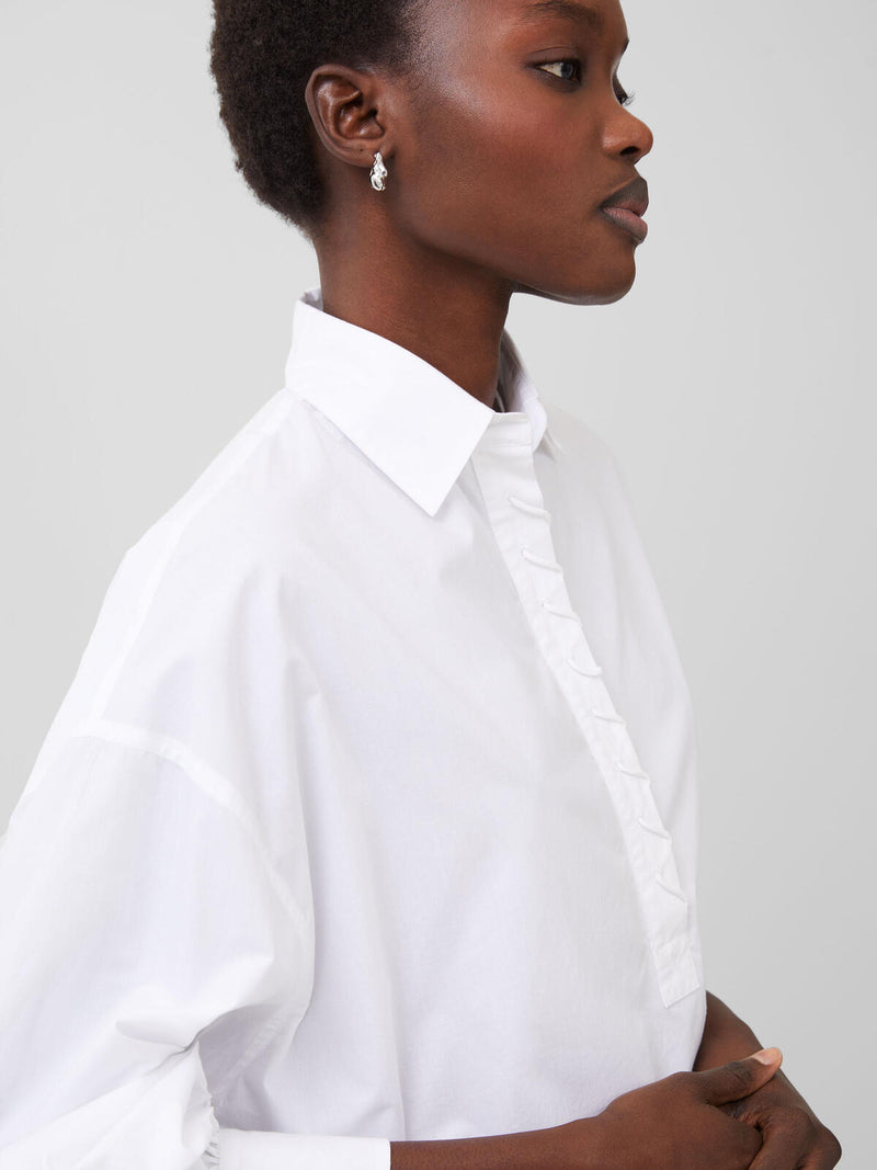 French Connection Arber Shirt-Linen White-72WBC