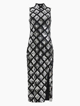 French Connection Axel Embellished Dress-Black/Silver-71VBP