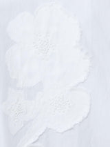 French Connection Cambria Cotton Embellished Shirt in Linen White - 72ZBK