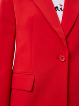 French Connection Echo Single Breasted Blazer-True Red-75WAN