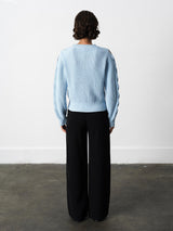 French Connection Glinda Braid Jumper in Arctic Blue - 78ZAO