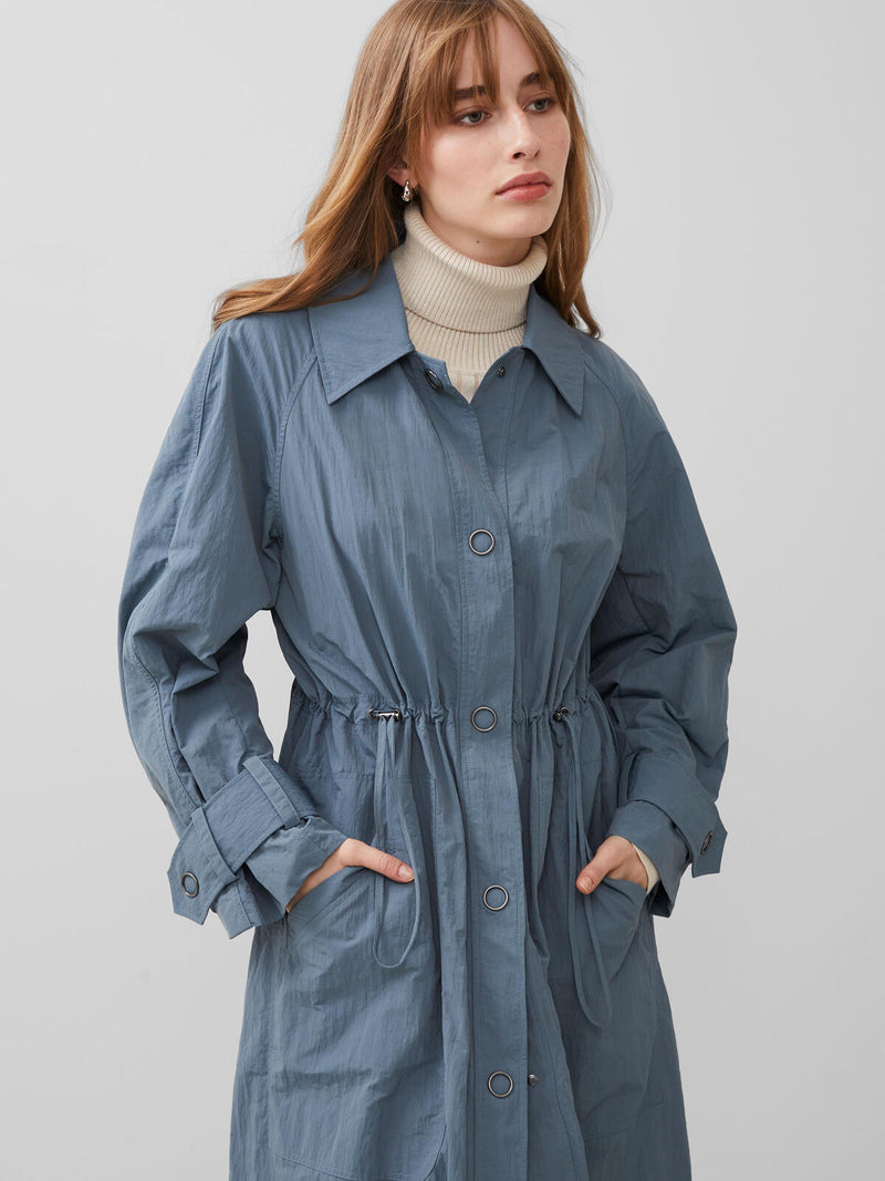 French Connection Ilena Trench Coat-Stormy Weather-70WAA