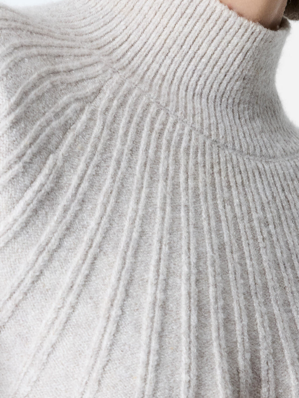 French Connection Kezia Grown on Knit Jumper in Pebble Neutral - 78ZAC