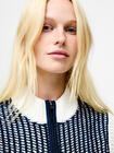 French Connection Klara Sleeveless Jumper in Navy Winter White - 78ZBI
