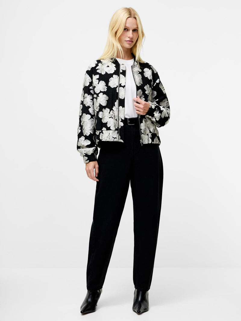 French Connection Lora Poly Jacquard Bomber - 75ZAF