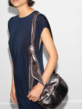 French Connection Samira Jersey Gathered Midi Dress in Navy - 71ZAZ
