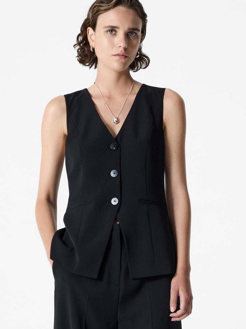 French Connection Vinnie Tailored Jumpsuit in Black - 7UZAB
