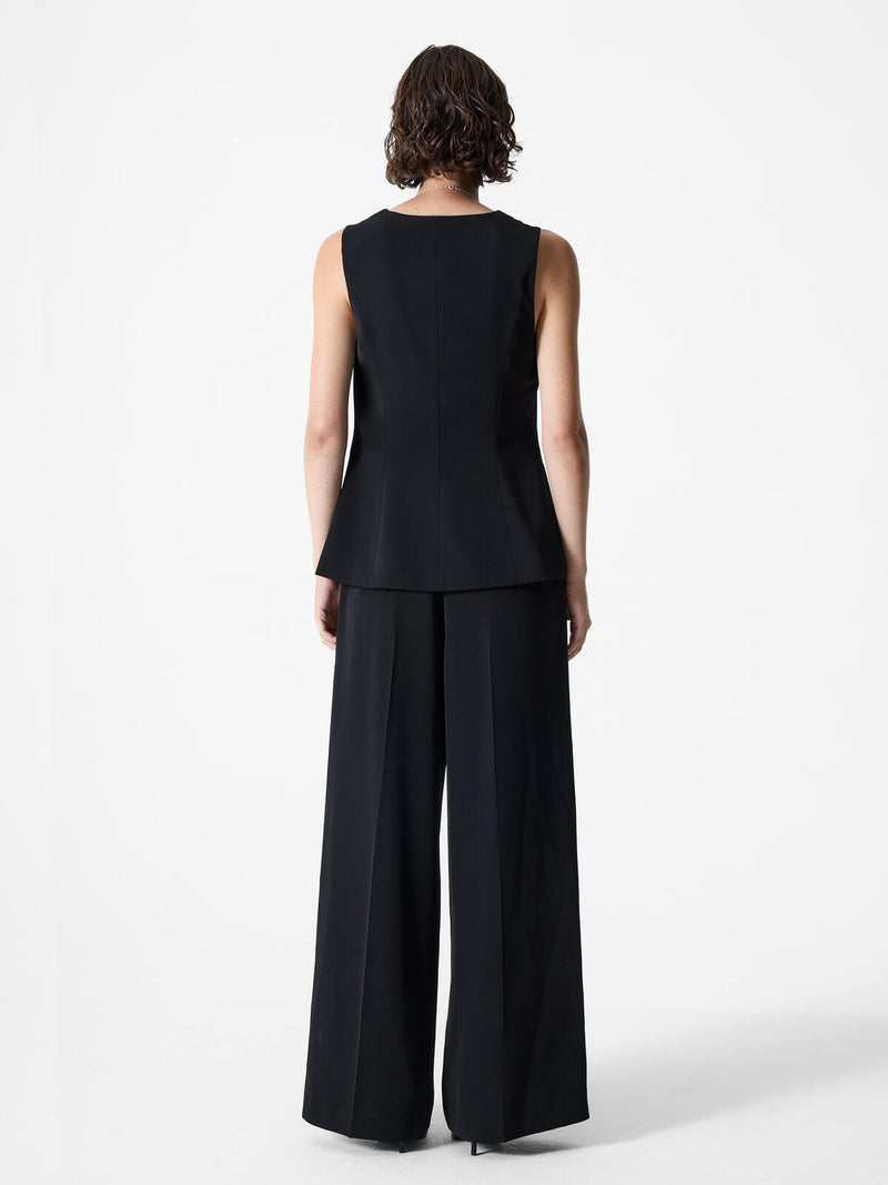 French Connection Vinnie Tailored Jumpsuit in Black - 7UZAB