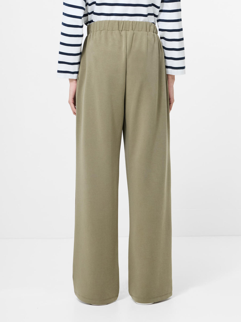 French Connection Wren Slim Straight Trouser in Washed Khaki - 74RZM