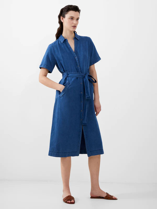French Connection Zaves Chambray Denim Dress-Light Vintage-71WFU