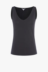 Great Plains Emily  Organic Fitted Tank Top/With support-Black-J60ZI