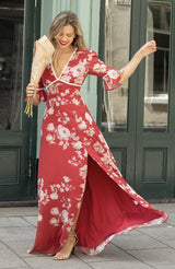 hope and ivy helene maxi dress red florals evalucia boutique perth scotland