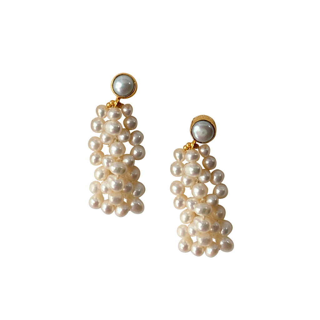ibu jewels earrings pearl bunch evalucia boutique perth scotland