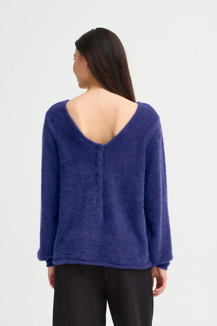 ICHI Bergie Jumper in Patriot Blue - 20124185