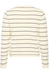 ICHI Besila Cardigan in Almond Milk - 20124187