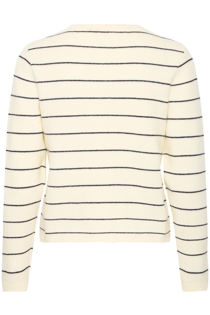 ICHI Besila Cardigan in Almond Milk - 20124187