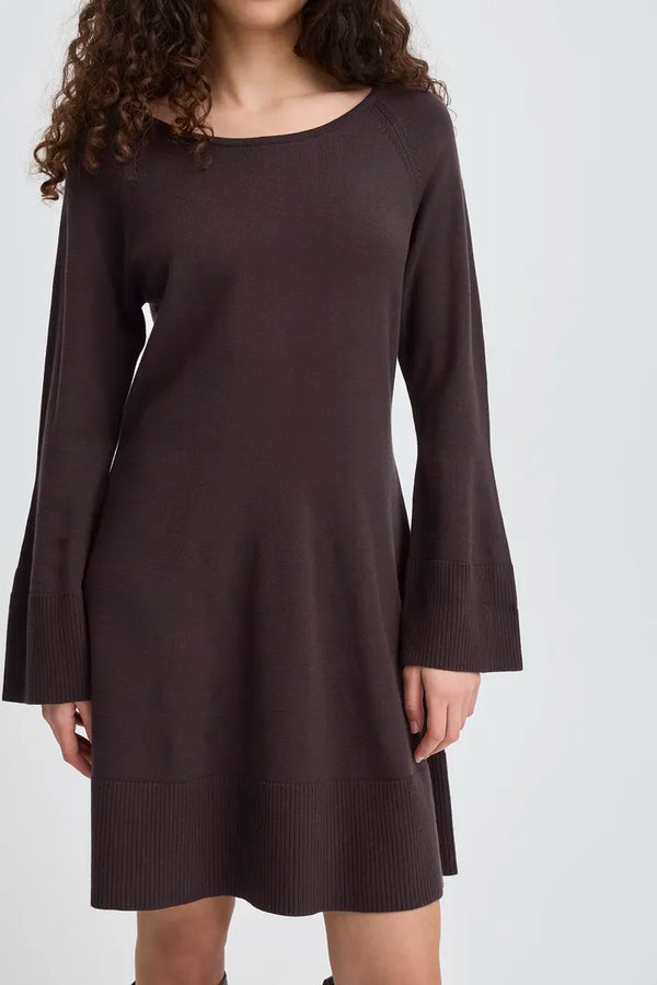 ICHI Boston Dress in Black - 20124269