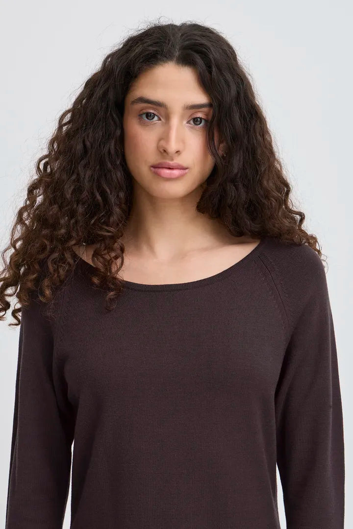 ICHI Boston Dress in Black - 20124269