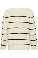 Ichi Boston Jumper-Almond Milk Black-20121505