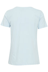 Ichi Camino Slogan T Shirt-Cashmere Blue-20121024