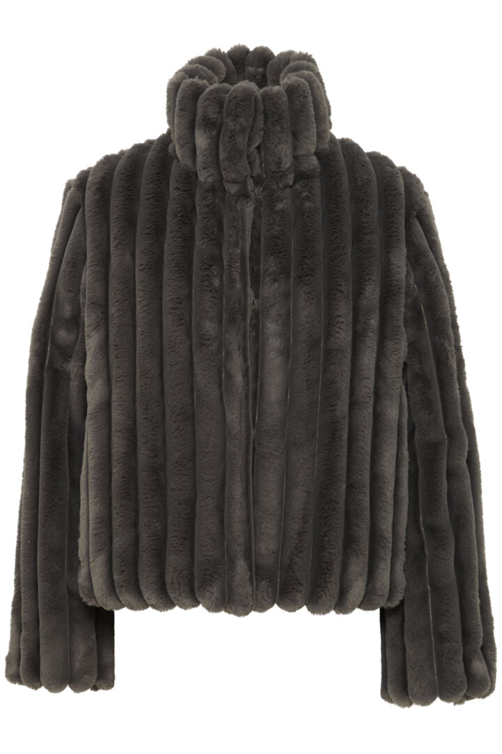 Ichi Finta Faux Fur Jacket-Forged Iron-20121230