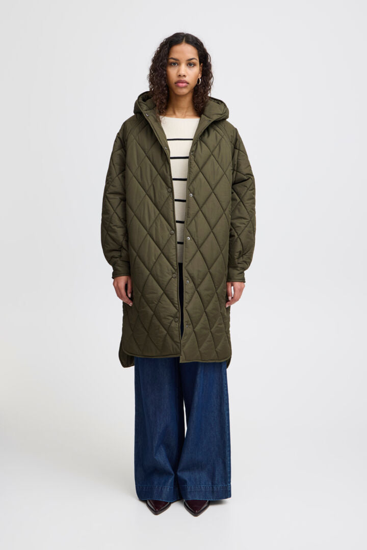 ICHI Hansa Jacket in Rifle Green - 20116646