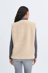 ICHI Hizala Waistcoat in Fury Rainy Day - 20123072