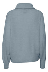 Ichi Kamara Roll Neck Jumper-Blue Mirage-20121996