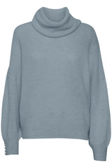 Ichi Kamara Roll Neck Jumper-Blue Mirage-20121996