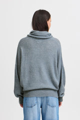 Ichi Kamara Roll Neck Jumper-Blue Mirage-20121996