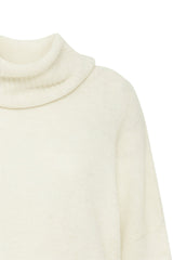 Ichi Kamara Roll Neck Jumper-Cloud Dancer-20121996